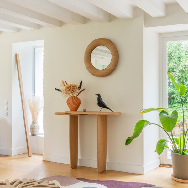 Drugeot Manufacture Console Toi et Moi solid oak