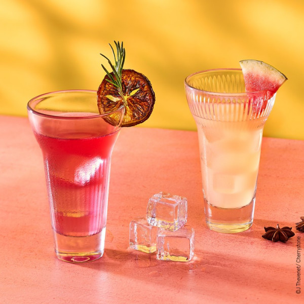 La Rochère 4 pastis glasses Calanques