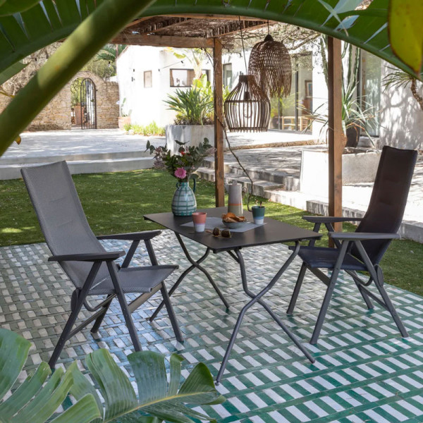 LAFUMA MOBILIER Anytime Table Charcoal Fusain - 2 sizes