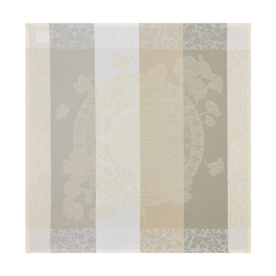 Le Jacquard Français 4 napkins Fleurs Gourmandes - chalk