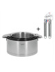 Set of 4 CRISTEL Strate saucepans + 2 removable Zénith handles