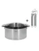 Set of 4 CRISTEL Strate saucepans + 2 removable Zénith handles