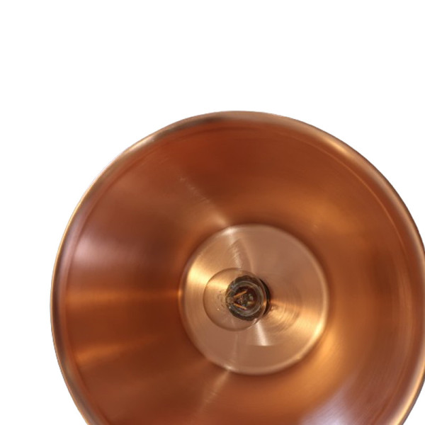 Baumalu smooth copper round pendant light 26cm jelly jam basin