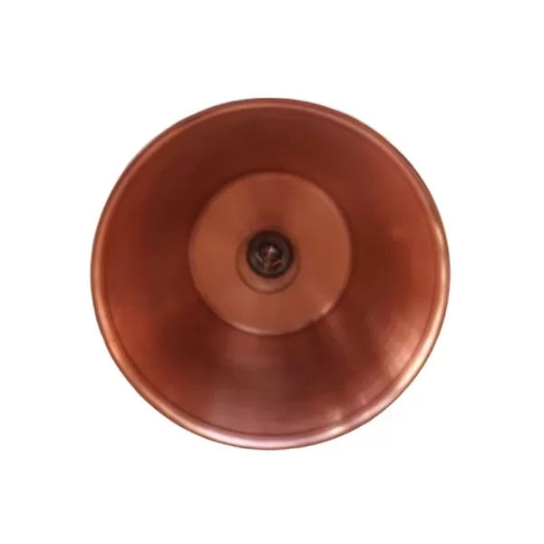 Baumalu smooth copper round pendant light 26cm jelly jam basin
