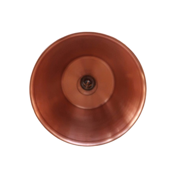 Baumalu smooth copper round pendant light 26cm jelly jam basin