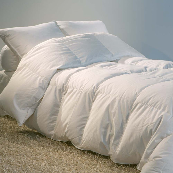 Warm white duck down duvet - Weight 330g/m2 - 6 sizes
