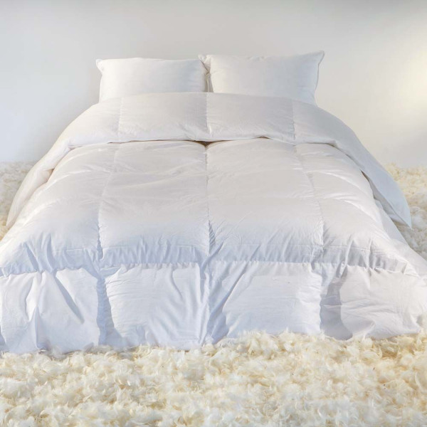 Temperate duvet in white duck down - Weight 250g/m2 - 4 sizes