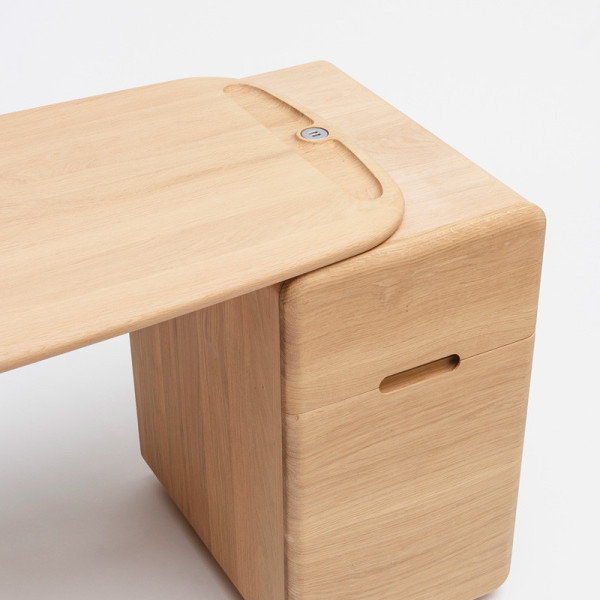 Drugeot Manufacture Tehème solid oak desk