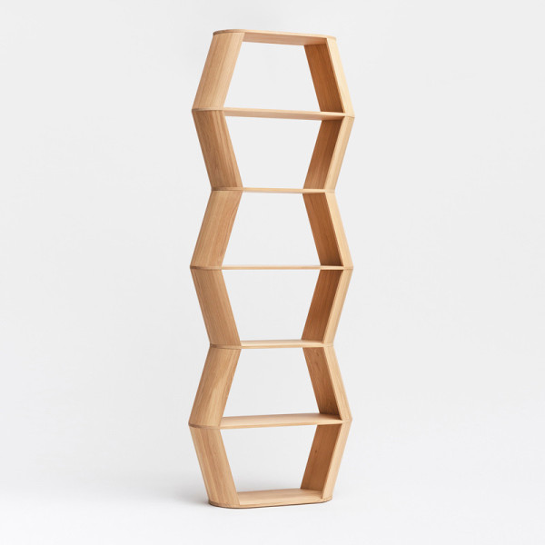 Drugeot Manufacture Loft bookcase in solid oak