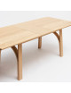 Drugeot Manufacture Arch solid oak extendable dining table - 2 sizes