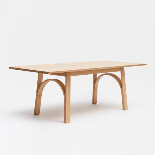 Drugeot Manufacture Arch solid oak extendable dining table - 2 sizes