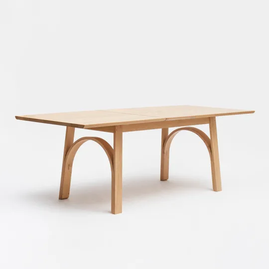 Drugeot Manufacture Arch solid oak extendable dining table - 2 sizes