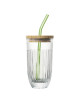 La Rochère Smoothie glass with straw Ouessant