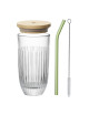 La Rochère Smoothie glass with straw Ouessant
