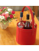 Midipy QUATRO midibar bottle holder bucket in leather - 4 colors