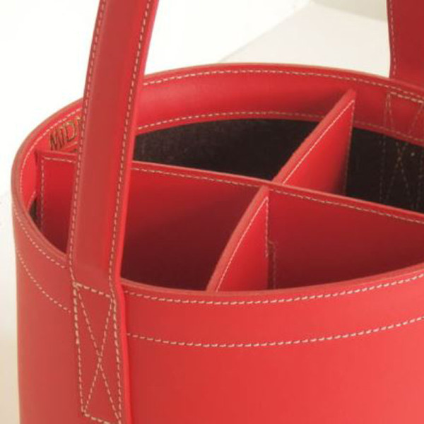 Midipy QUATRO midibar bottle holder bucket in leather - 4 colors