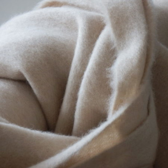 Midipy natural beige 100% cashmere blanket 140x200cm