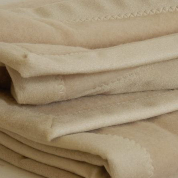 Midipy Blanket in 100% cashmere natural beige - 3 sizes