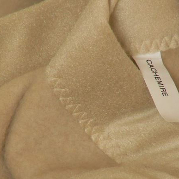 Midipy Blanket in 100% cashmere natural beige - 3 sizes