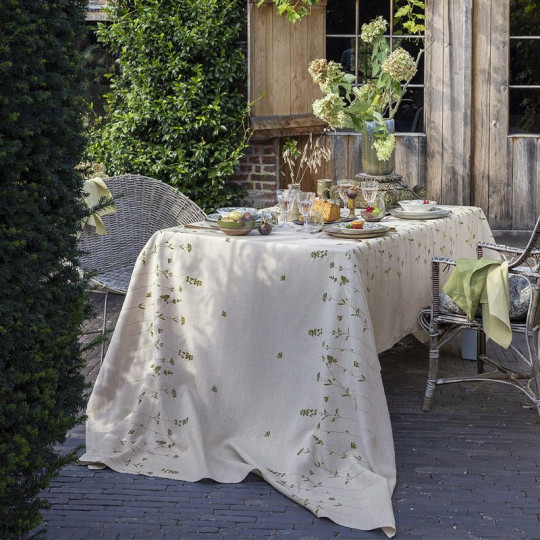 Alexandre Turpault Infusion Tablecloth 100% linen - 3 sizes