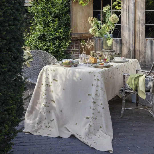 Alexandre Turpault Infusion Tablecloth 100% linen - 3 sizes