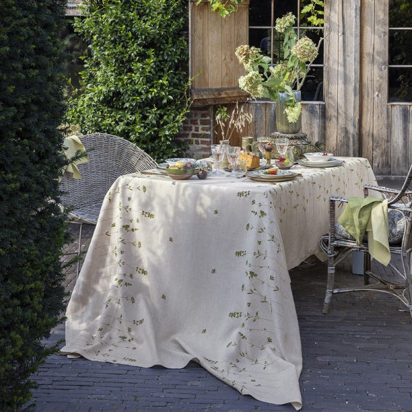 Alexandre Turpault Infusion Tablecloth 100% linen - 3 sizes