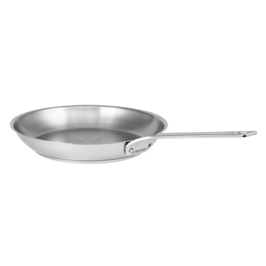 CRISTEL 1826 brushed stainless steel frying pan - 6 sizes