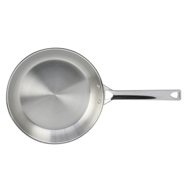 CRISTEL 1826 brushed stainless steel frying pan - 6 sizes