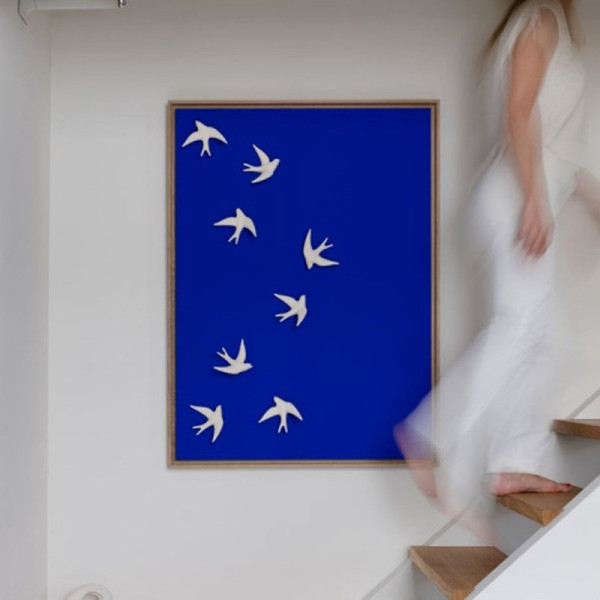 Monochromic "Volage" Swallow Wall Decoration – 3 colors