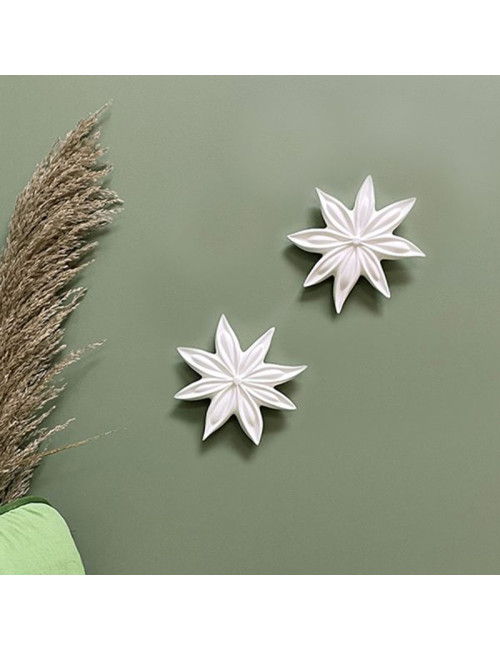 Monochromic Anise flower Janis wall decoration - 3 colors