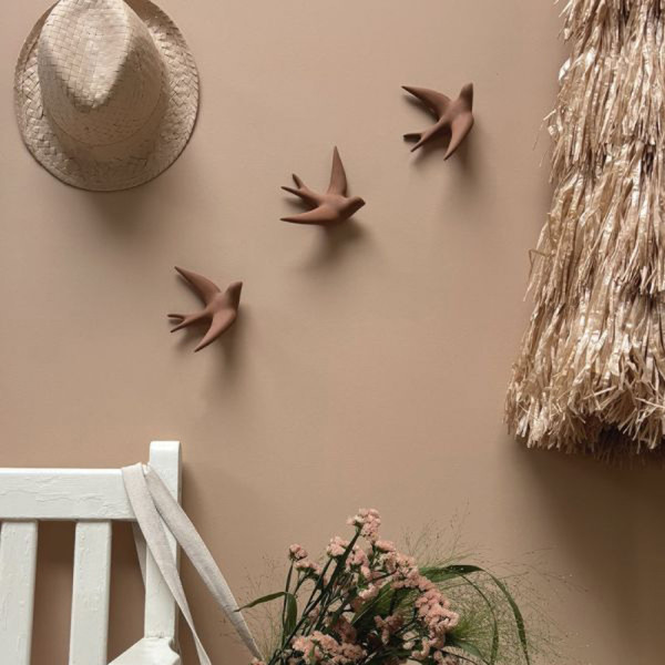 Monochromic Hirondelle Volage wall decoration - 5 colors