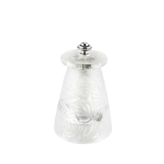 Peugeot Lalique crystal mill for dry salt or pepper 9cm
