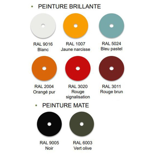 Nicolle adjustable metal chair - 8 colors