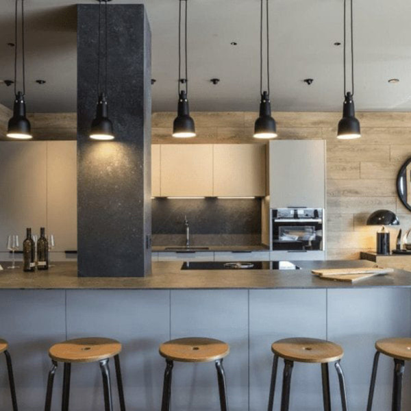 Nicolle wood and metal stool - 4 heights 8 colors 2 wood