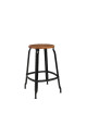 Nicolle wood and metal stool - 4 heights 8 colors 2 wood