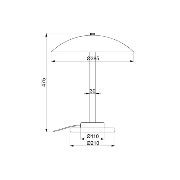 Aluminor Chicago table lamp - 3 colors
