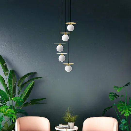 Aluminor Cascade S chandelier pendant