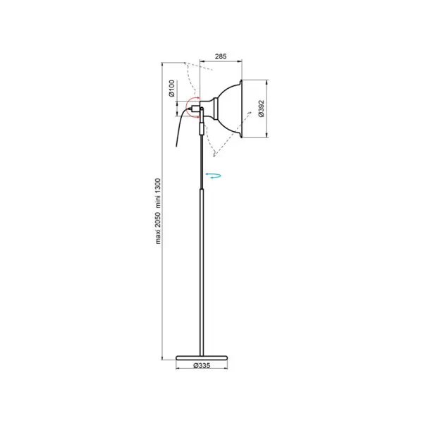 Aluminor Loft LS floor lamp black