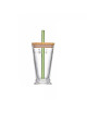 La Rochère Abeille Bubble tea glass with straw set