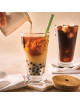 La Rochère Abeille Bubble tea glass with straw set