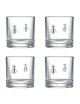 La Rochère Set of 4 Abeille whiskey tumblers