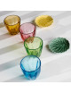 LA ROCHERE Set of 4 Lily water glasses colored tumblers