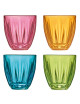 LA ROCHERE Set of 4 Lily water glasses colored tumblers