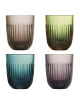 LA ROCHERE Set of 4 water glasses Ouessant colored cups