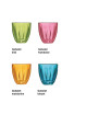 La Rochère 6 Lily water glasses tumblers - 4 colors