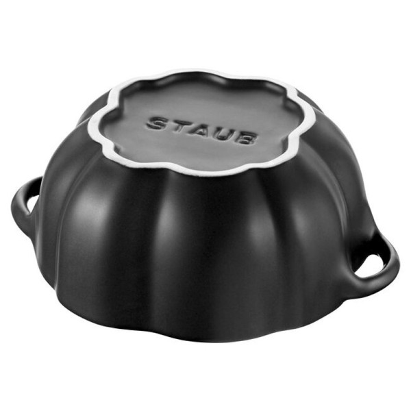 STAUB Ceramic Pumpkin Mini Cocotte – Black – 2 sizes