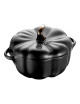 STAUB Ceramic Pumpkin Mini Cocotte – Black – 2 sizes