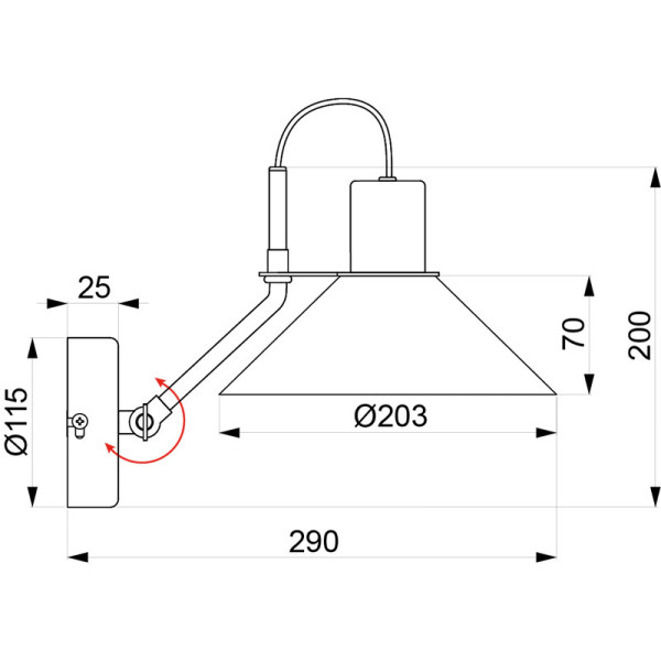 Aluminor Zinga wall light