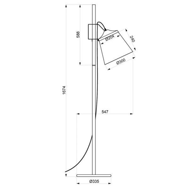 Aluminor Woody LS floor lamp black