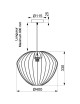 Aluminor Beloune S chandelier suspension - 3 models